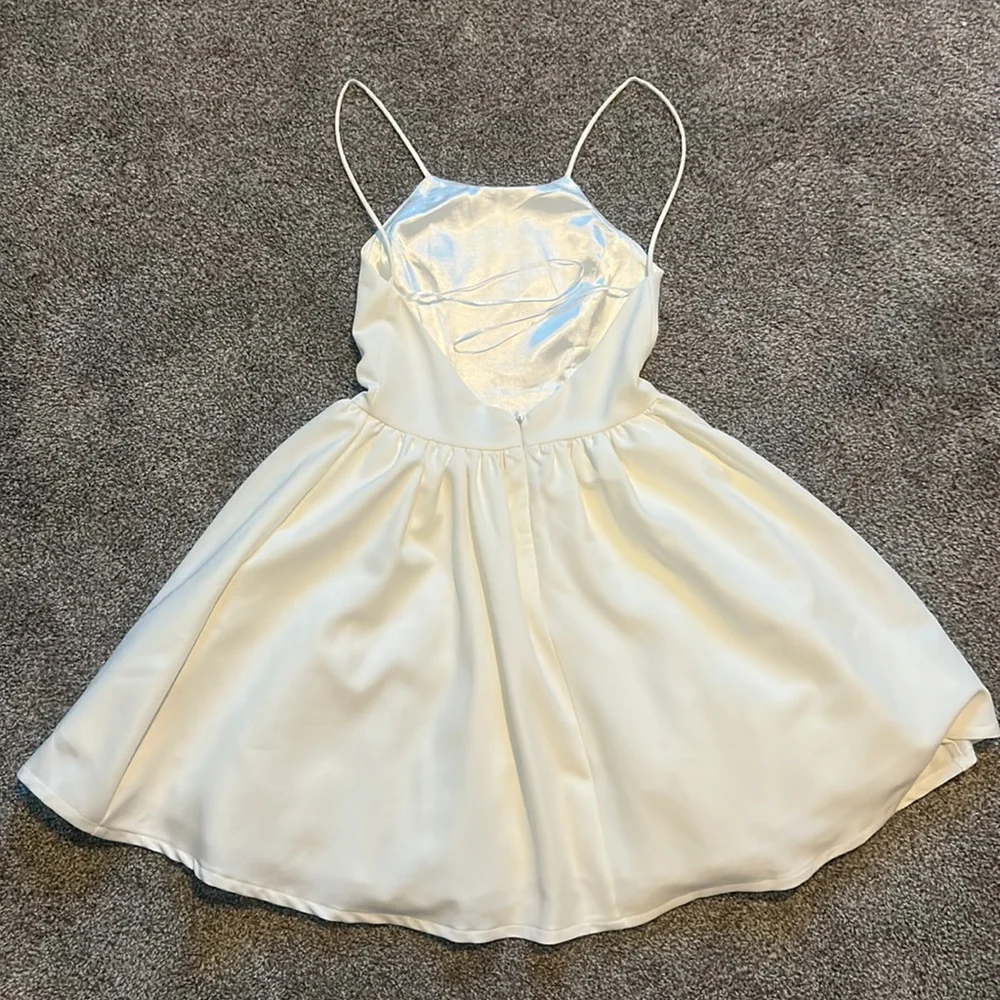 Small White LuLus Dress - Picture 3 of 4